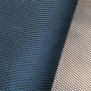 Tejido para malla de bolsas azul