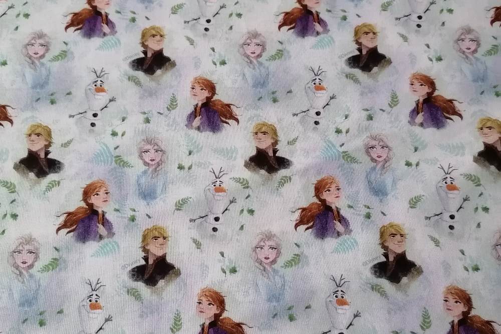 Popelín estampado licencias Frozen caras