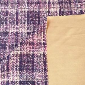 Neopreno estampado cuadros morado