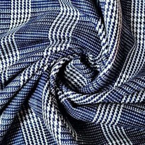 Tartán cuadro escocés azul blanco