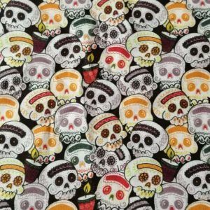 Popelín calaveras infantil