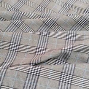 Tartán cuadro escocés gris blanco